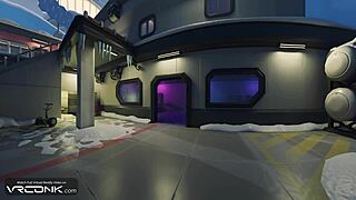 mei rides huge cock in overwatch cosplay parody