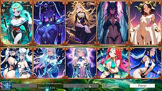 i love these battle babes hentai game slideshow with 10 hot fantasy girls elara seraphina sexy anime cards