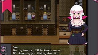 Petite girl signs deal with demon for his twisted demands in Ceres and the Contract Guild hentai game part 1.