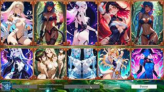 i love these battle babes hentai game slideshow with 10 hot fantasy girls elara seraphina sexy anime cards