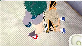 boku no hero academia याओई ऑर्गी toilet में bakugou deku kaminari shoto के साथ