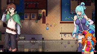 Part 2: Konosuba hentai game where this goddess corrupted our horny world!