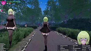 Secrets of exposure goth girl with green hair has sex in park