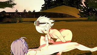 Genshin Impact Yaoi: Bennett And Razor Hard Sex Handjob Lick Dick Blowjob Fucked