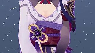 sexy girl animation dance gets wild