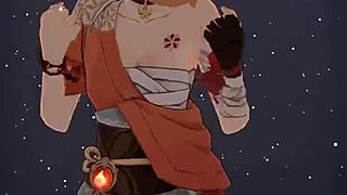 sexy girl animation dance gets wild