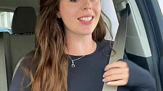 Woman goes through McDonald's drive thru while trying not to cum