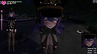 Is the guard girl having sex in the park in this hentai game 3d secrets of exposure part 2?