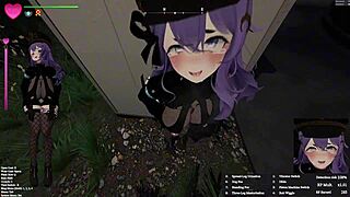 Guard girl says, Let's have sex in the park