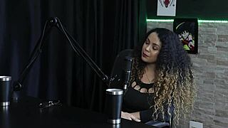 Charlottye in sheer red lingerie, unexpected meeting and domme experience