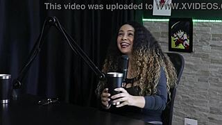 Charlottye in sheer red lingerie, unexpected meeting and domme experience