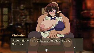 Elf Wife Cheats with Big Cock in Hentai Game NTR Rice