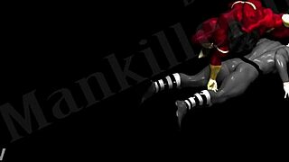 triplet lily makes a threat and shows her big tits