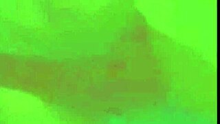 stretching on stool in red briefs close view