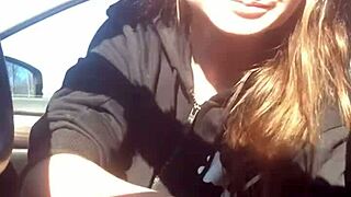 My cute lesbian friend sucks my cock so hard.