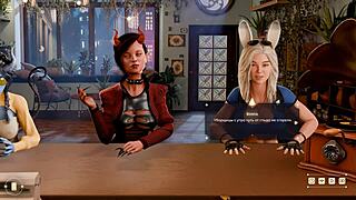 this 3d hentai game features a depraved cafe where monsters gangbang curvy teens