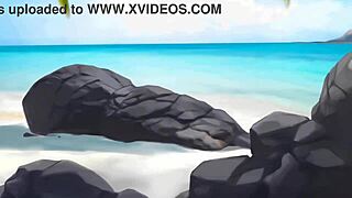 Tifa on the beach hentai 2d sex animation