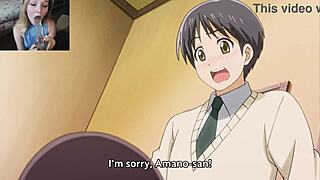 Witch checking out a guy's penis.