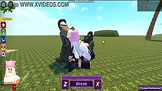 Whoreblox Game Gangbang Moment 7 With Creampie And Masturbation