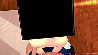 Hot TV Woman in Bikini Wants to Try Uncensored Cock on Toilet