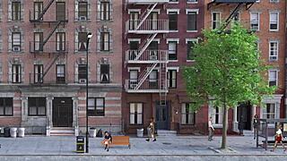 फकड व्होर नीयर ट्रैश कैन