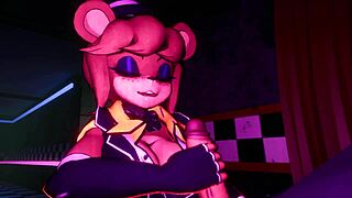 fever nights at freddy's with sexy outfits and huge tits in 3d anime