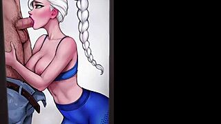 Elsa getting fucked by a huge monster cock in Frozen 😍