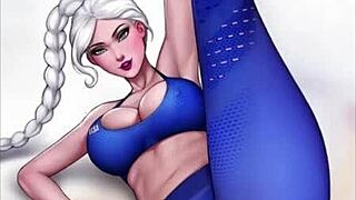 Elsa getting fucked by a huge monster cock in Frozen 😍