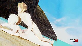 Lumine Gets Fucked On The Beach In Genshin Impact