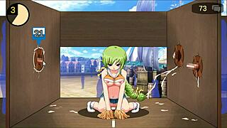 18 maid having sex with men in public in a maid with gloryhole new hentai gameplay