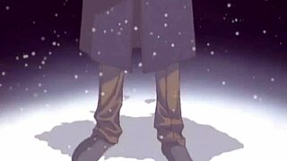 fantasy anime dream sequence scene with teen undressing