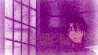 fantasy anime dream sequence scene with teen undressing