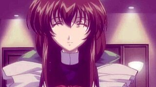 fantasy anime dream sequence scene with teen undressing