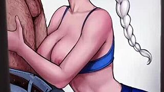 Elsa getting fucked by a huge monster cock in Frozen 😍