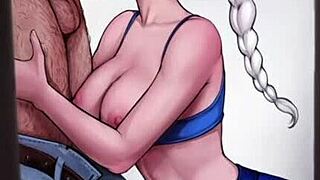 Elsa getting fucked by a huge monster cock in Frozen 😍