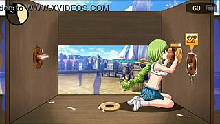 18 maid having sex with men in public in a maid with gloryhole new hentai gameplay