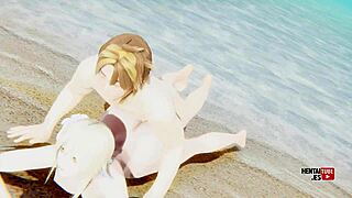 Lumine Gets Fucked On The Beach In Genshin Impact