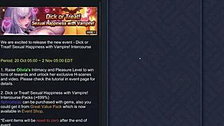 olivias vampiric blowjob cum on face - dick or treat sexual happiness with vampire sex scene 2 king of kinks