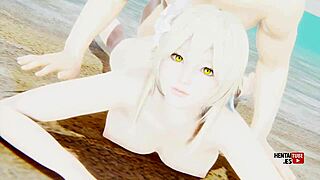 Lumine Gets Fucked On The Beach In Genshin Impact