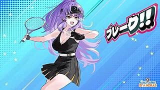 एपिसोड 8 में हेंटाई सीन्स हैं Ayaka, Kimiko, और Miki के साथ Academy Love Saga Tennis Angels Ex में