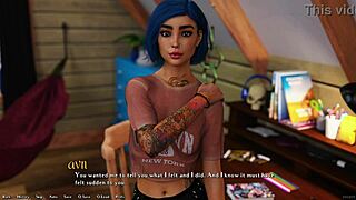 being a dik 205 - talking to the busty pierced blue hair grunge girl about our feelings