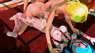 In Das Königreich Teil 1, the SHEMALE PRINCESS engages in hentai adventures