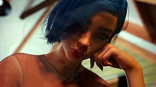 स्लीपओवर पर मेरी बस्ट्री रिच कॉलेज गर्लफ्रेंड और उसकी मोटी गंद के साथ चिलिंग