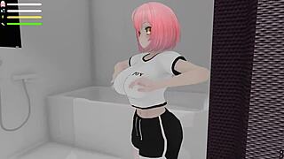 Roxanne's Public Display in Kyonyuu Fantasy, Flashing Outdoors as Student in Hentai