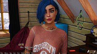 being a dik 205 - talking to the busty pierced blue hair grunge girl about our feelings