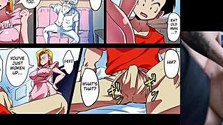 Watching Hentai Of Android 18 With Stepmother In Family Setting