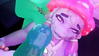 Watch Juri dance and deepthroat slime!