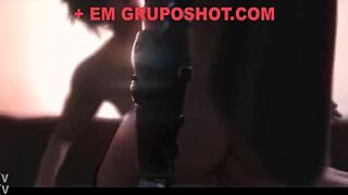 Gostosa gerada por ia dando a buceta e cavalgando