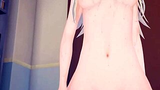 Watch This Blue-Eyed Blonde Anime Cutie Get Fucked Hard With Three Facials!