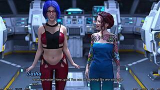 Stranded in space, the crew misses out on a wild threesome adventure.